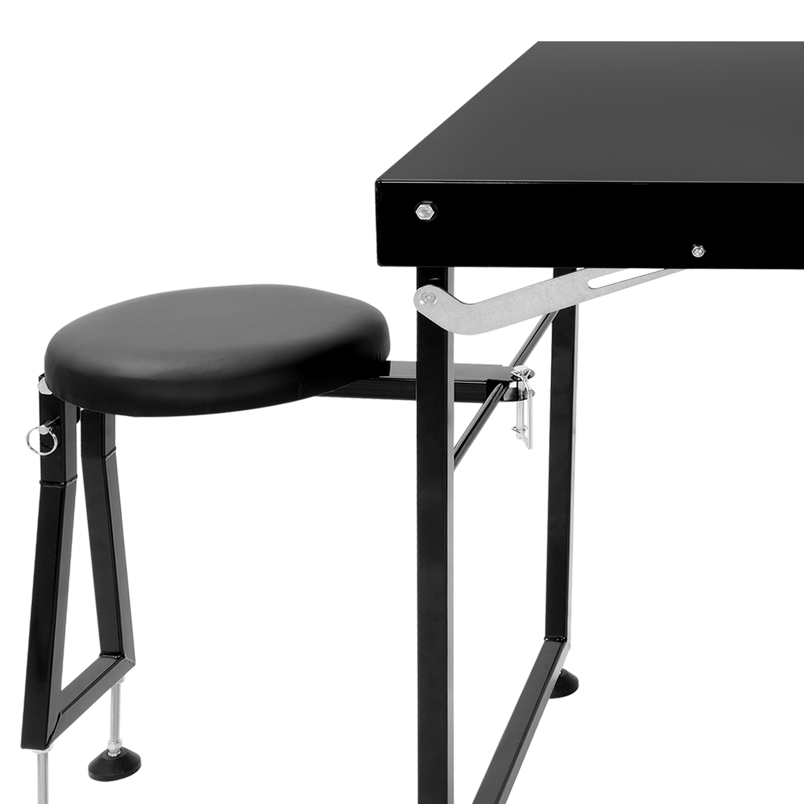 Heavy Duty Long Range Shooting Table Padded Seat Adjustable Legs Built-in Handle