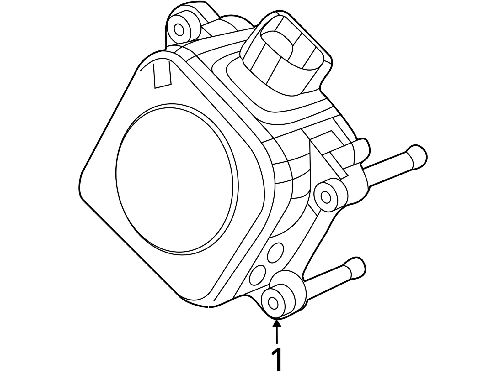 Camera/Projector Radar Unit Mounted Behind Grille Fits 14-15 DURANGO 10290485