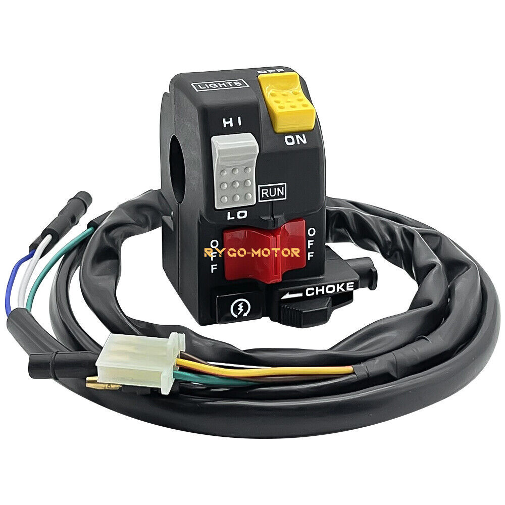 Handlebar Start/Stop/Choke/Kill Light Switch For Honda Fourtrax TRX300 TRX300FW