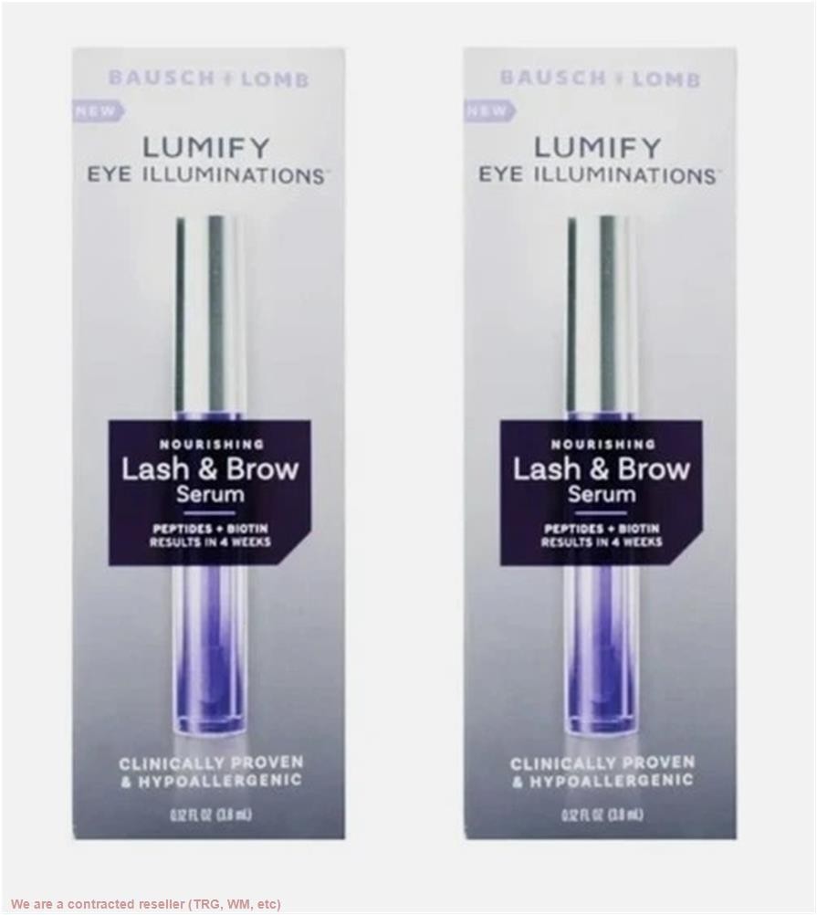 LOT OF 2 Lumify Eye Illuminations Lash & Brow Serum - 0.12 fl oz