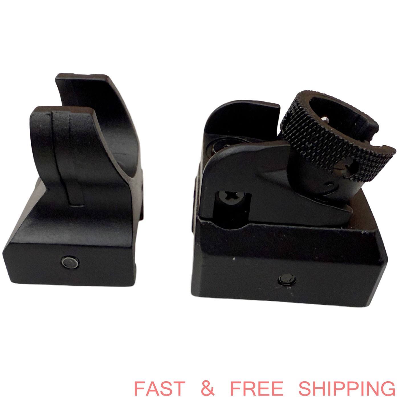 T actical Iron Low Profile Front & Rear Sight Set For P icatinny D iopter S cope