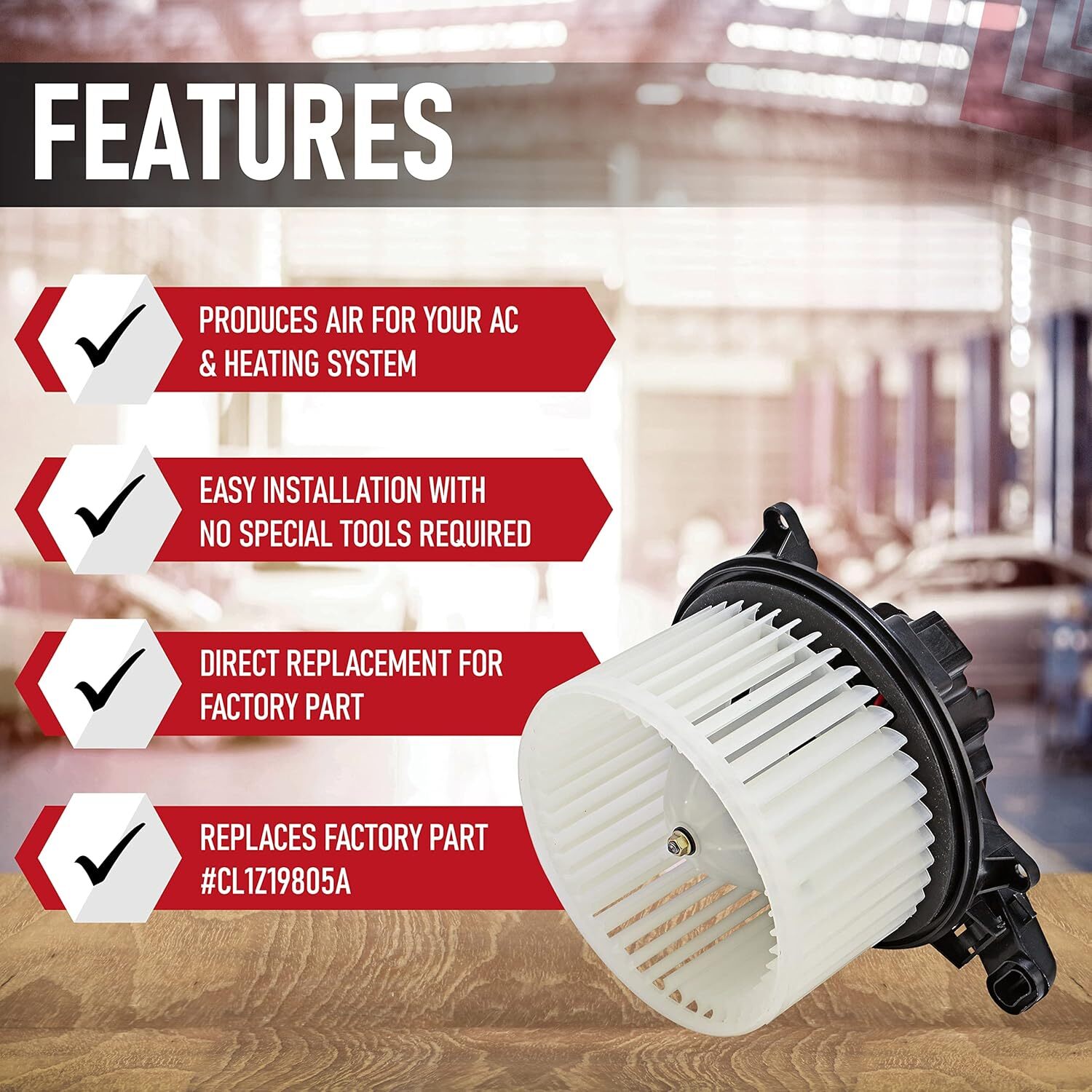 HVAC Blower Motor and Resistor Front Fit For 2009 2010 2011 2012-2014 Ford F-150