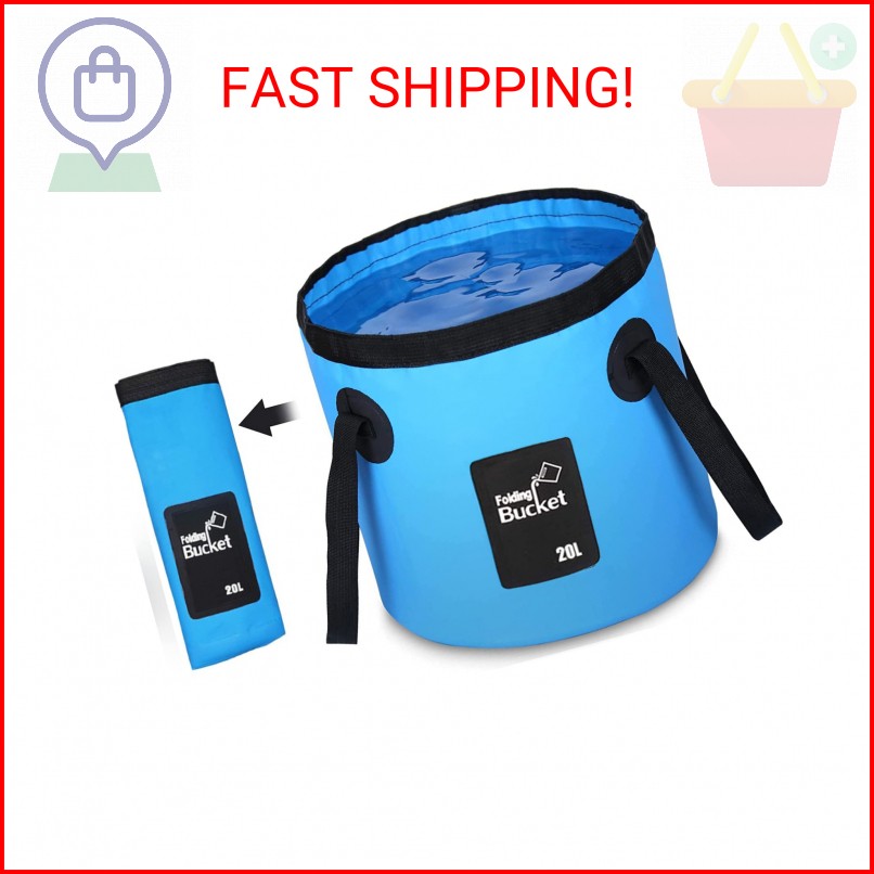 Collapsible Bucket, Esthesia 5 Gallon Portable Folding Water Portable Collapsibl