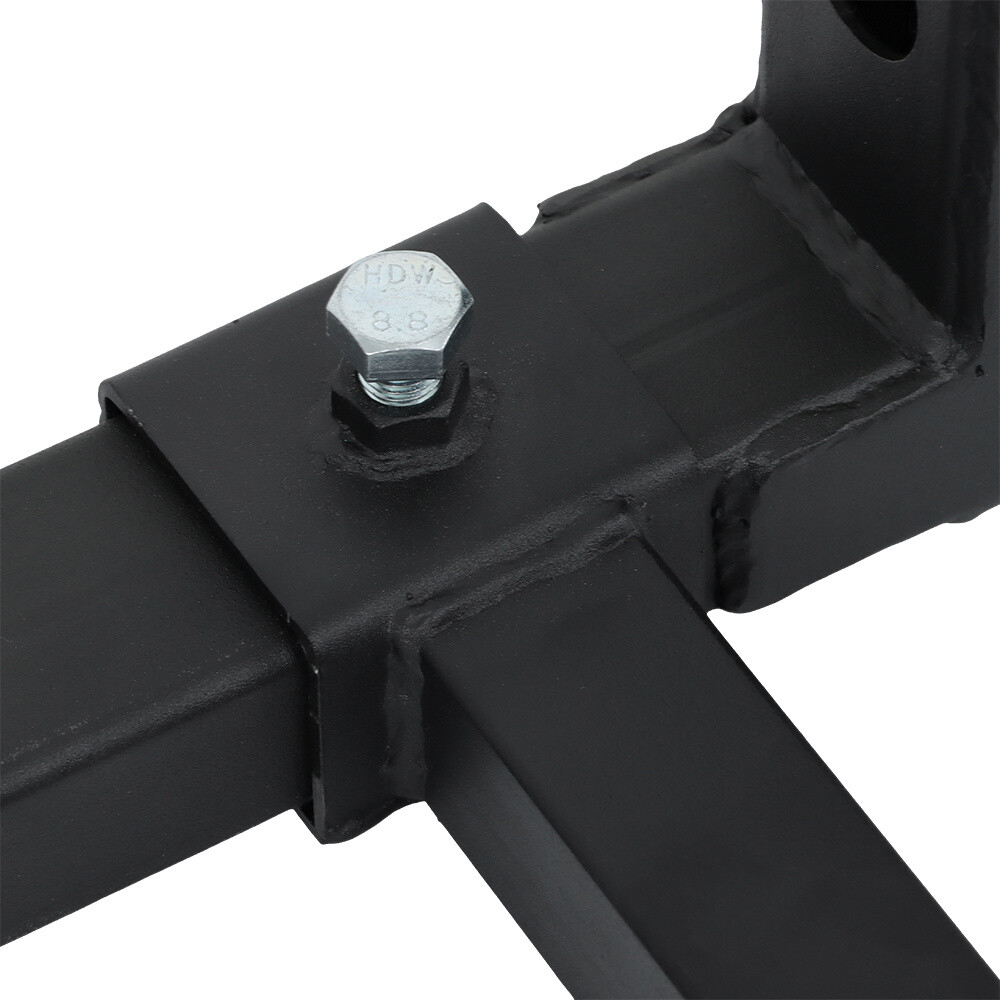 Tractor Bucket Forks 43" Clamp on Pallet Forks w/ Adjustable Stabilizer Bar