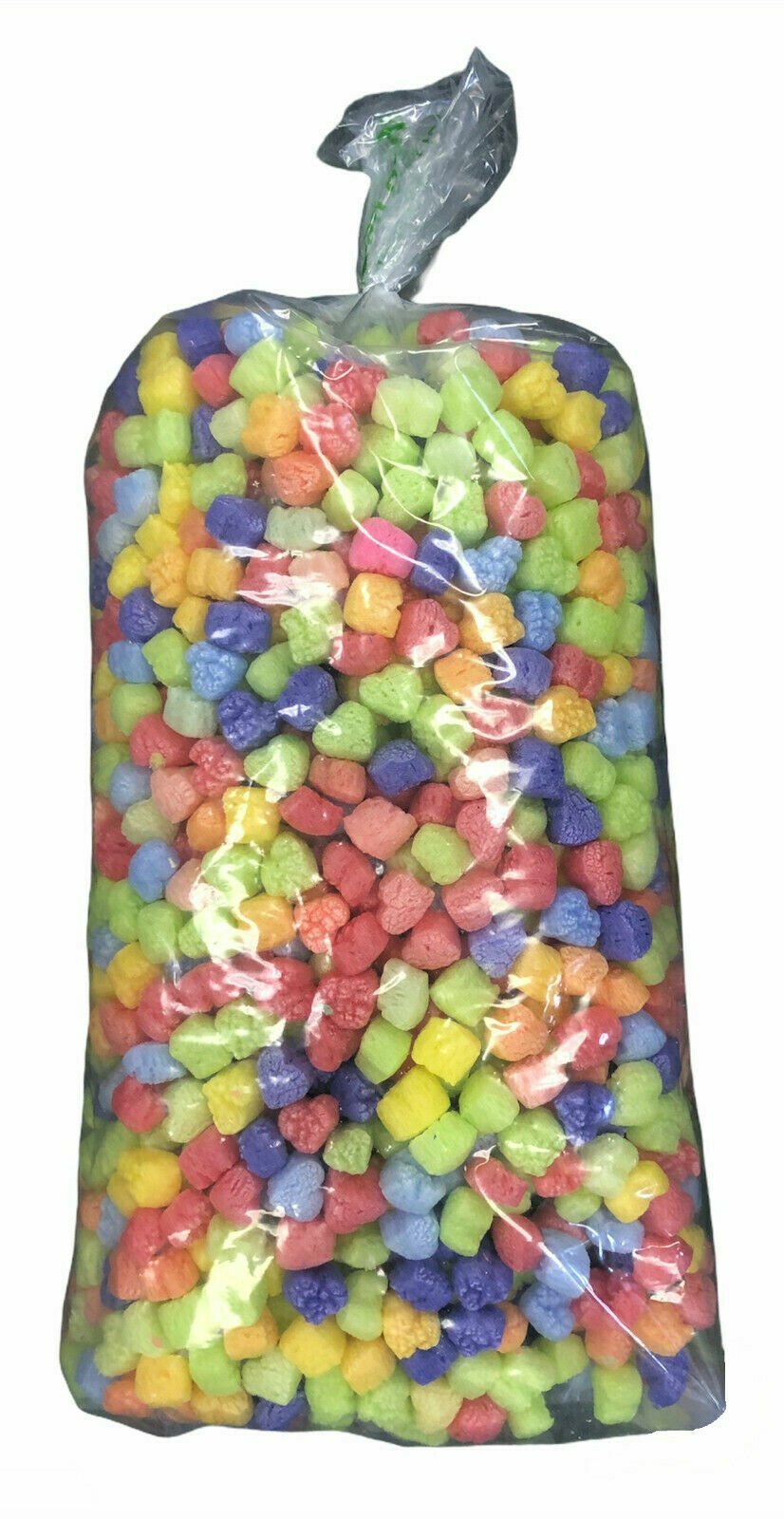 FunPak Packing Peanuts Rainbow Hearts 1.5 cu ft Compostable Biodegradable