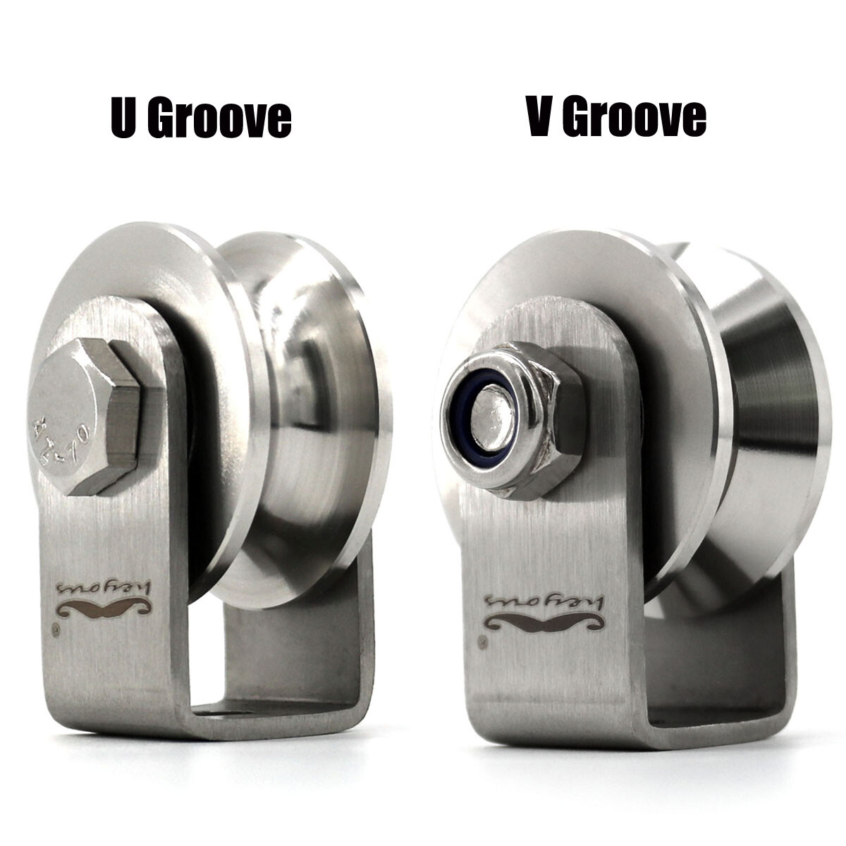 U/V Pulley Wheel Steel Rope Wheel Bearing Pulleys for Rope Cable Pulley Wheel