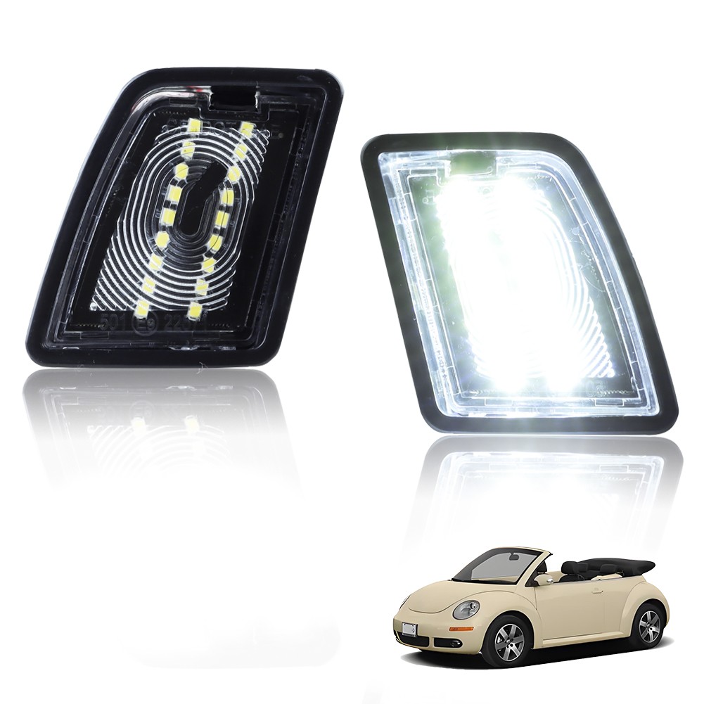 2X White LED License Plate Lights For 98-05 VW Beetle & 03-05 Beetle Convertible