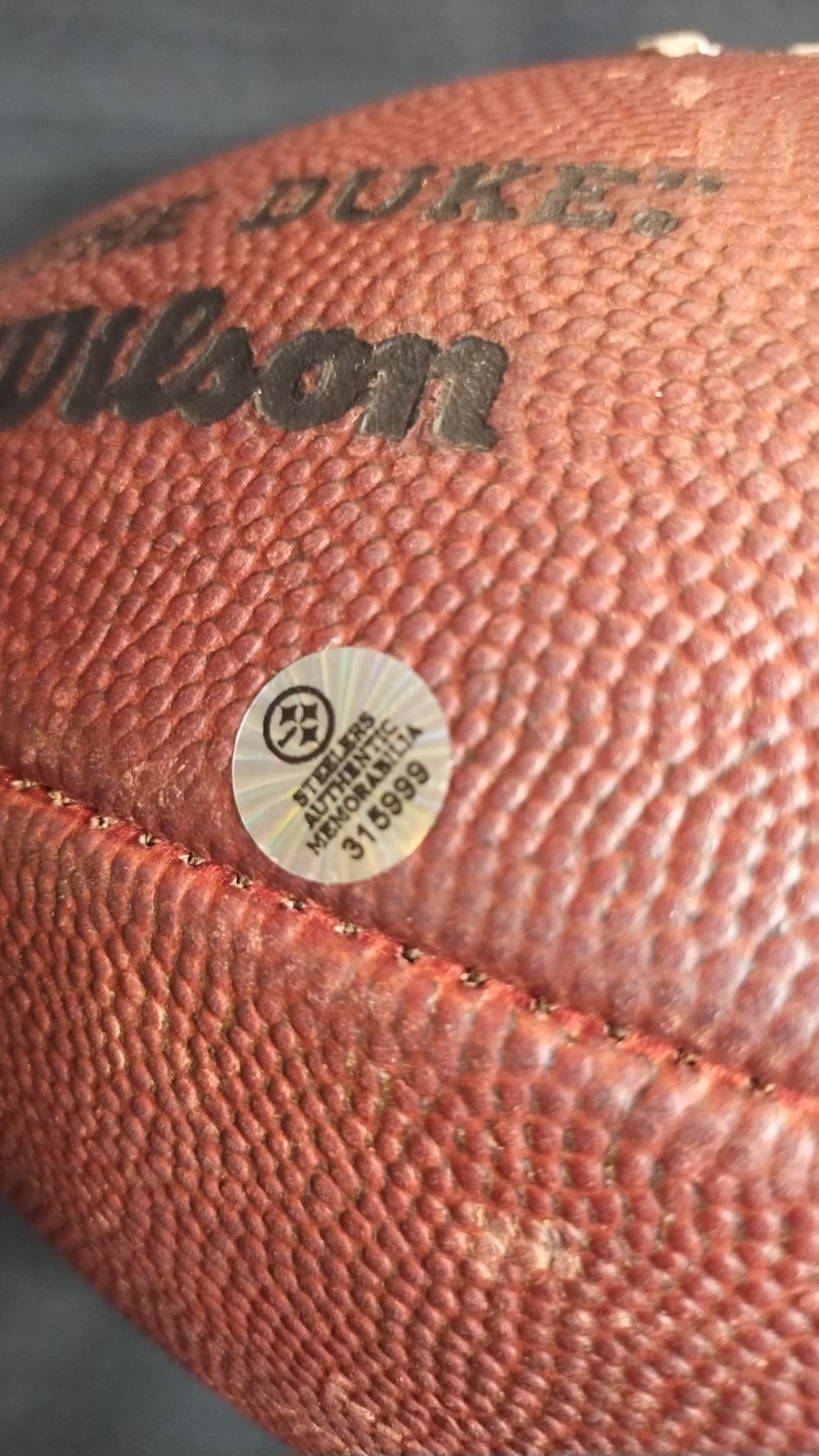 BUFFALO BILLS PITTSBURGH STEELERS 2024 GAME USED WILD CARD PLAYOFF FOOTBALL