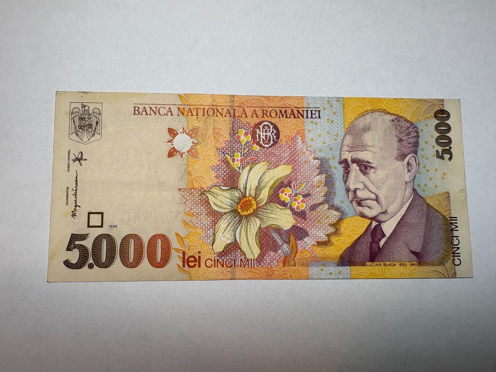 Romania 5000 Lei 1998 Good Condition Circulated Banknote World Paper Money
