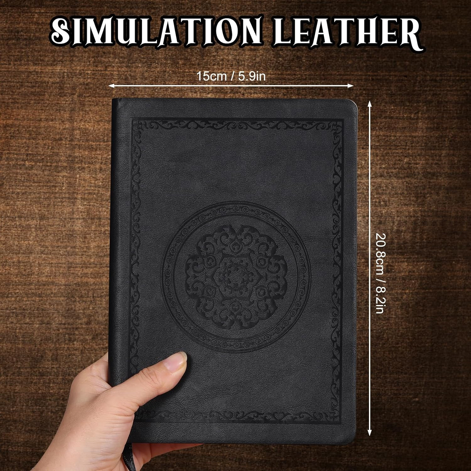 2026 Leather Vintage Journal Notebook,300 Pages,Leather Softcover Lined Journal