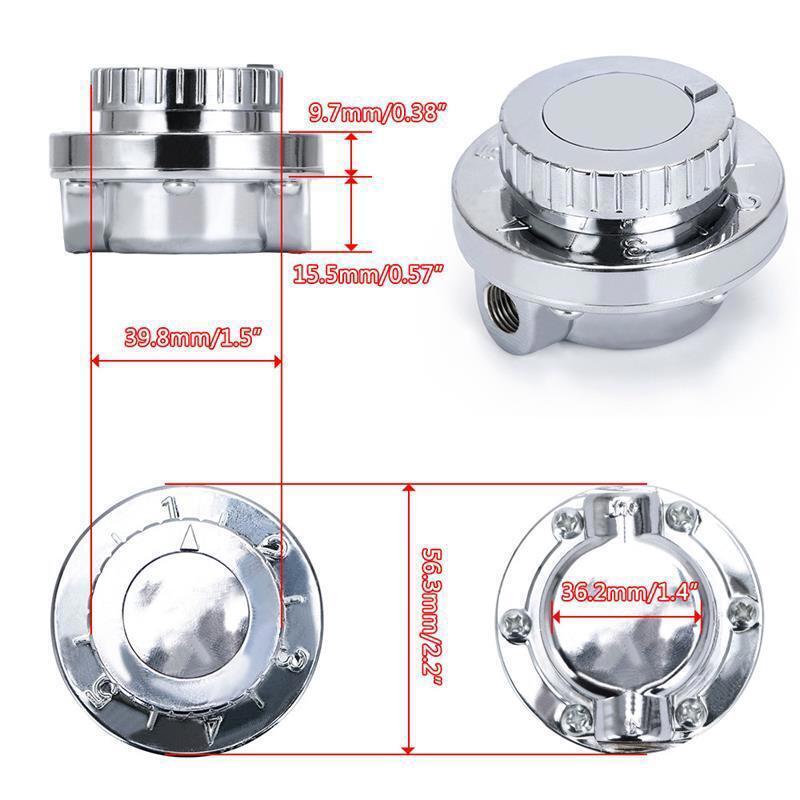 ⭐1-6 PSI Universal Adjustable Fuel Pressure Regulator Kit For Carburetor Engine⭐