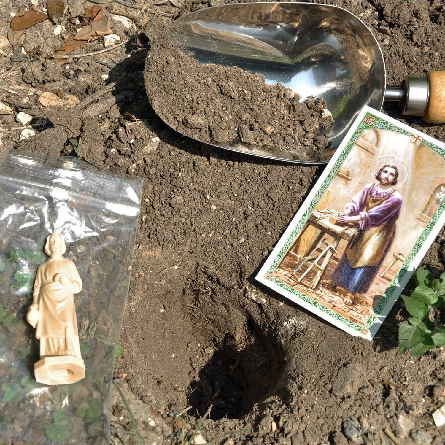 St. Joseph Statue for Selling House Saint Joseph Home Selling Kit & Prayer Card