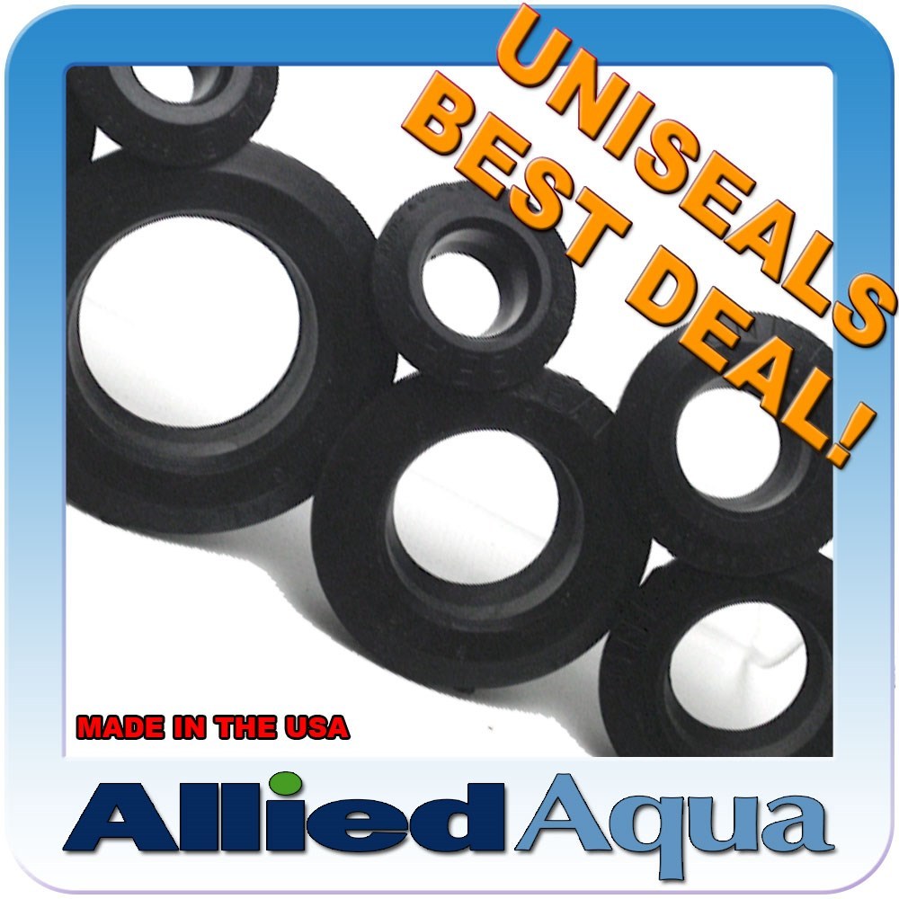 UNISEAL Bulkhead Alternative hydroponic aquaponic aquarium aquaculture uniseals