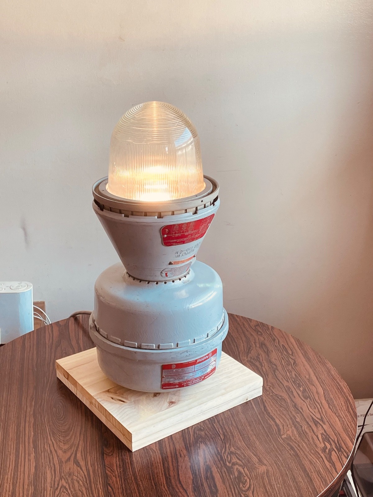 Table Lamp Appleton Codemaster, converted to regular bulbs Explosion proof