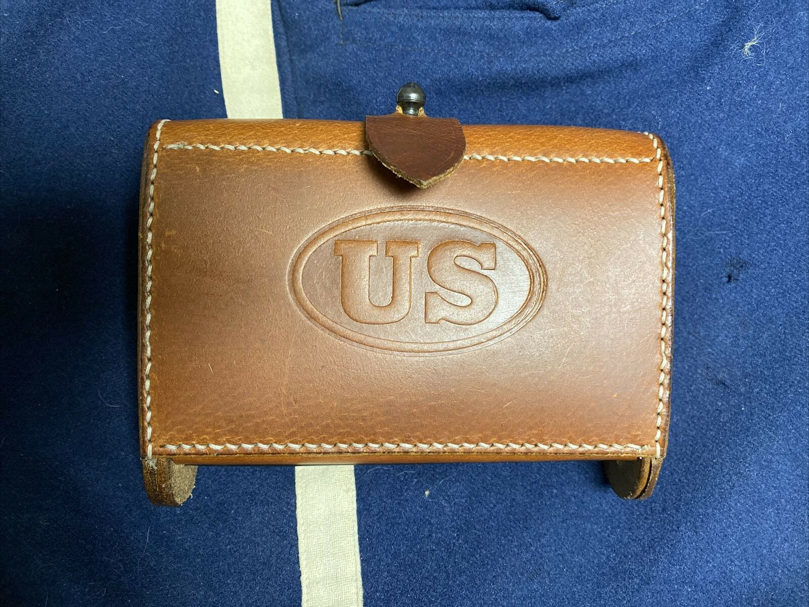 M1904 Russet Brown McKeever Ammo Pouch for Springfield or Krag (Seconds)