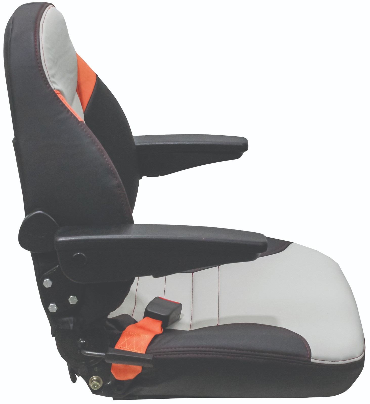 Mower Seat for Hustler Lawn Mowers - See Models Listed - w/ seatbelt and armrest