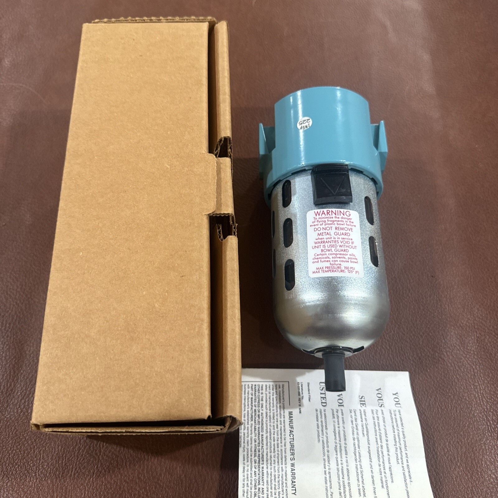 Wilkerson F26-03-000 Pneumatic Filter 150psi 3/8in Npt #F26-03-000