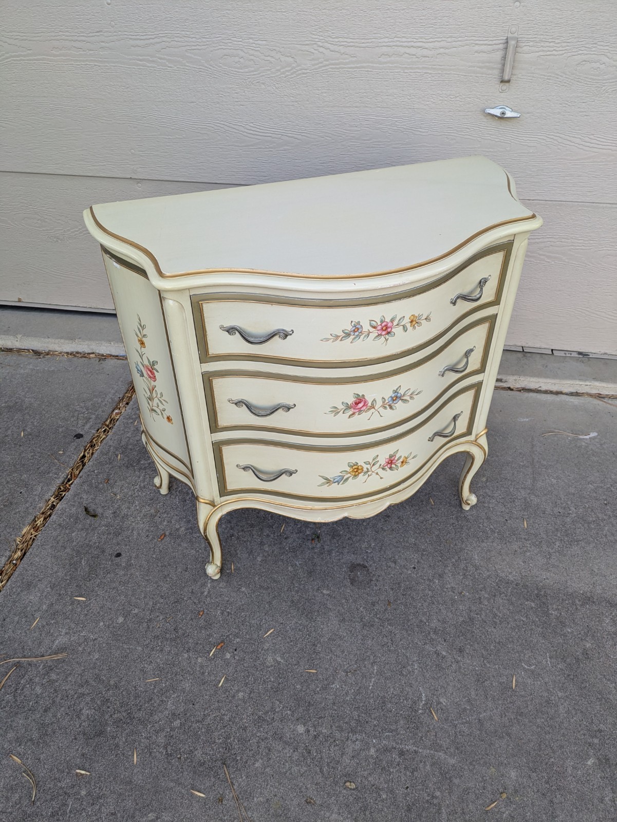Vintage Drexel Touraine French Provincial Bachelor Dresser Chest of 3 Drawers