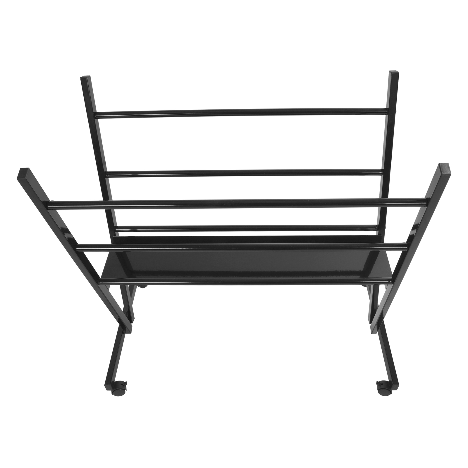 Art Storage Rack, Metal Print Rack W/ Rolling Casters Stand For Artwork, Posters