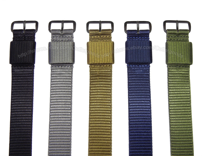 16mm 18mm 20mm 22mm 24mm MOD Mil Series RAF Military Nylon Watch Strap Watchband