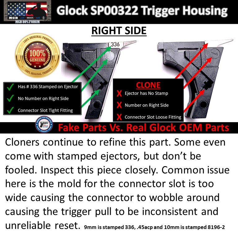 G26 OEM LPK Gen 3 Genuine Stamped Glock 26 Lower Parts Kit