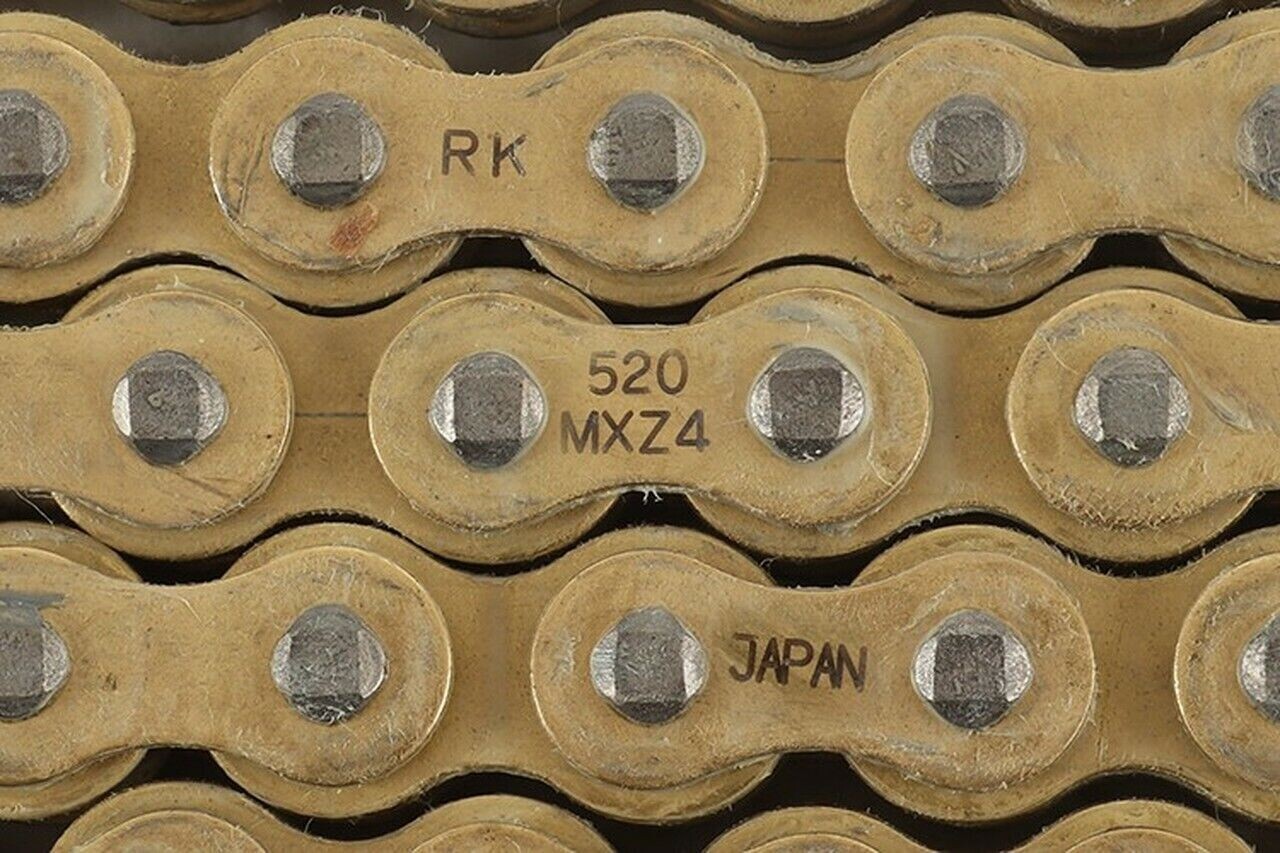 RK GB520MXZ5 Heavy Duty Gold MX Race Motocross Supercross Chain - 520 / 120 Link