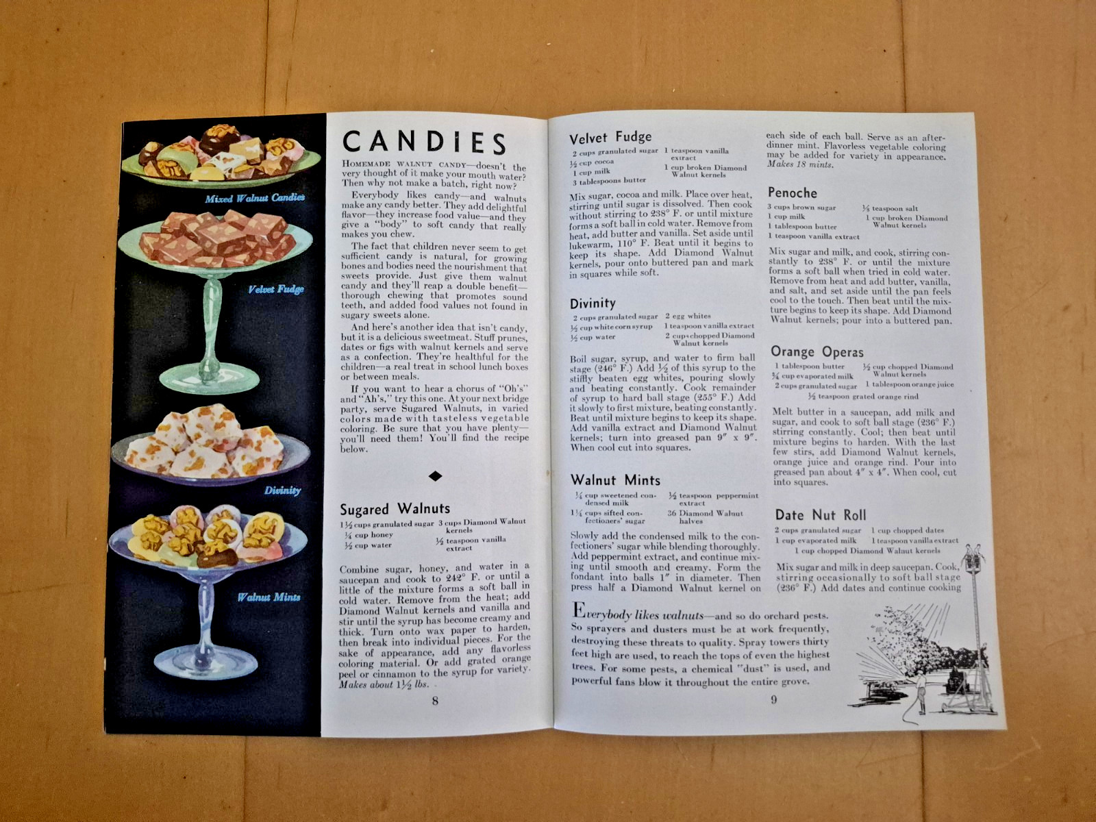 Vintage 1935 Diamond Walnuts TO WIN NEW COOKING FAME JUST ADD WALNUTS Booklet