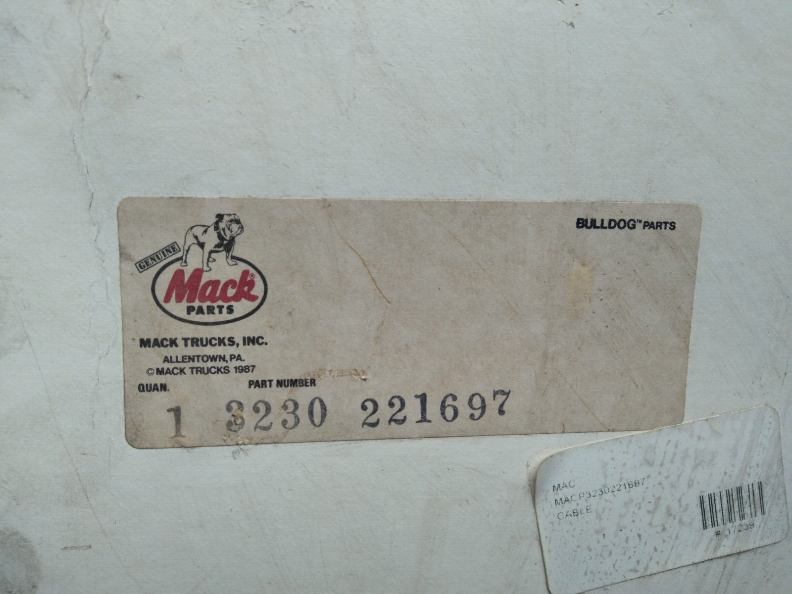 New OEM Mack Heater Control Cable 3230-221697 Discontinued 28" Long