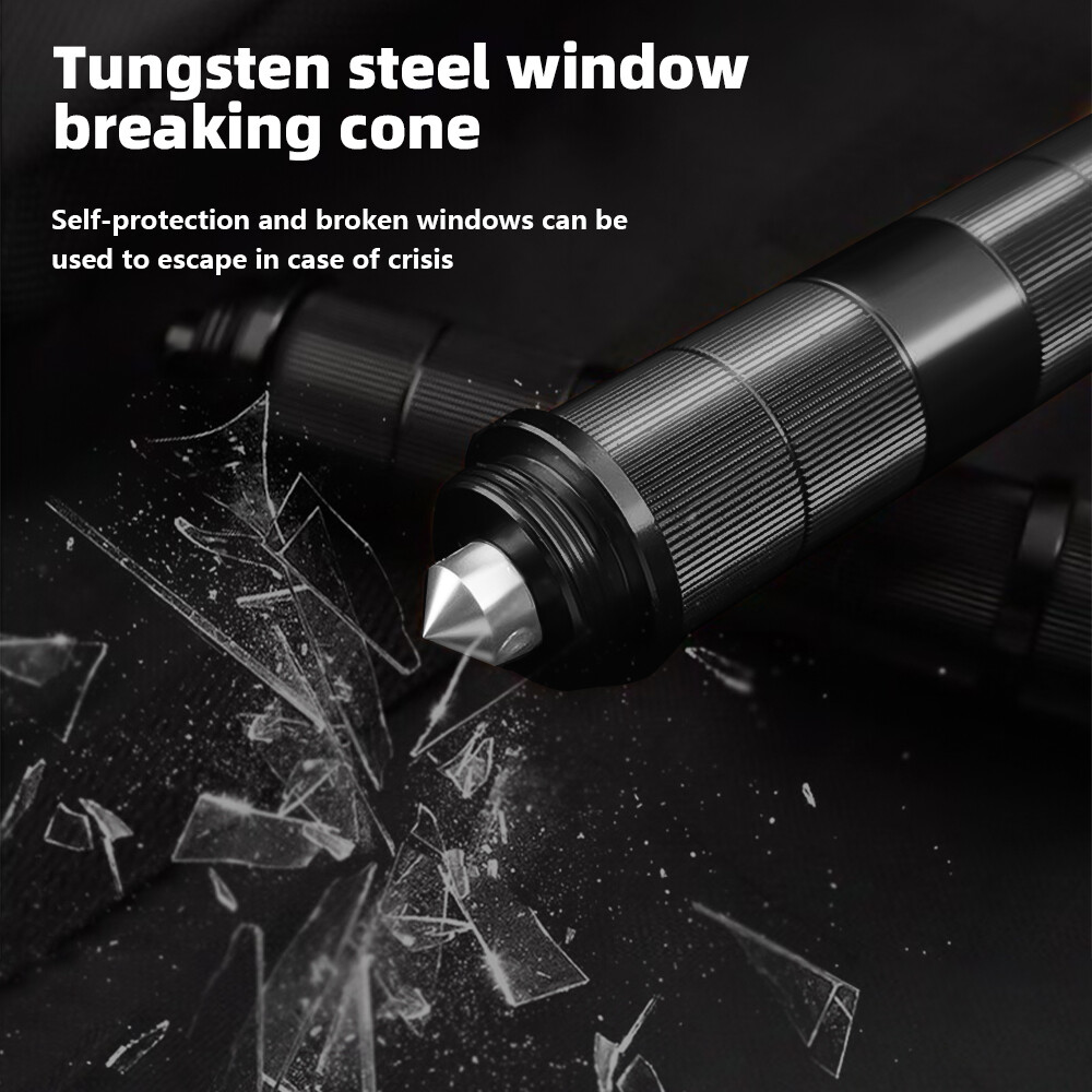 Outdoor Survival Combat Knife Tactical Knife Pipe Stick Knife w/ Fire Starter US