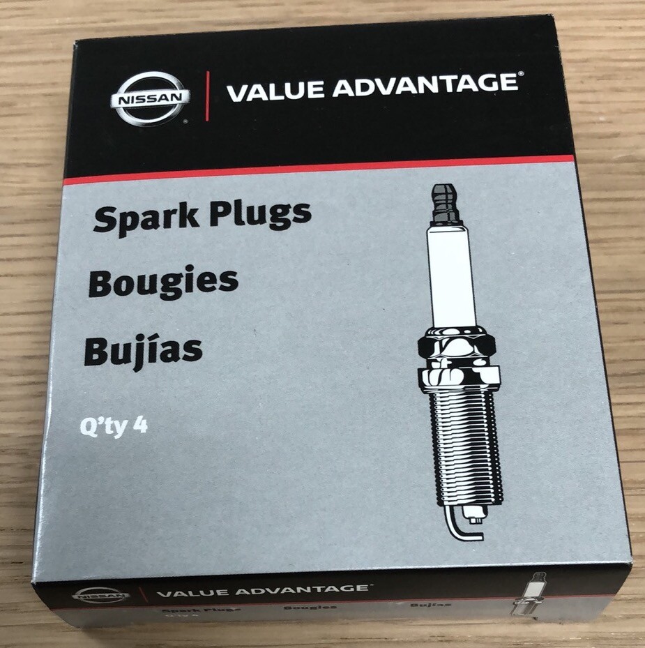GENUINE OEM NISSAN VALUE ADVANTAGE SPARK PLUG - SET OF 4 (B2401-JA01J-NW)