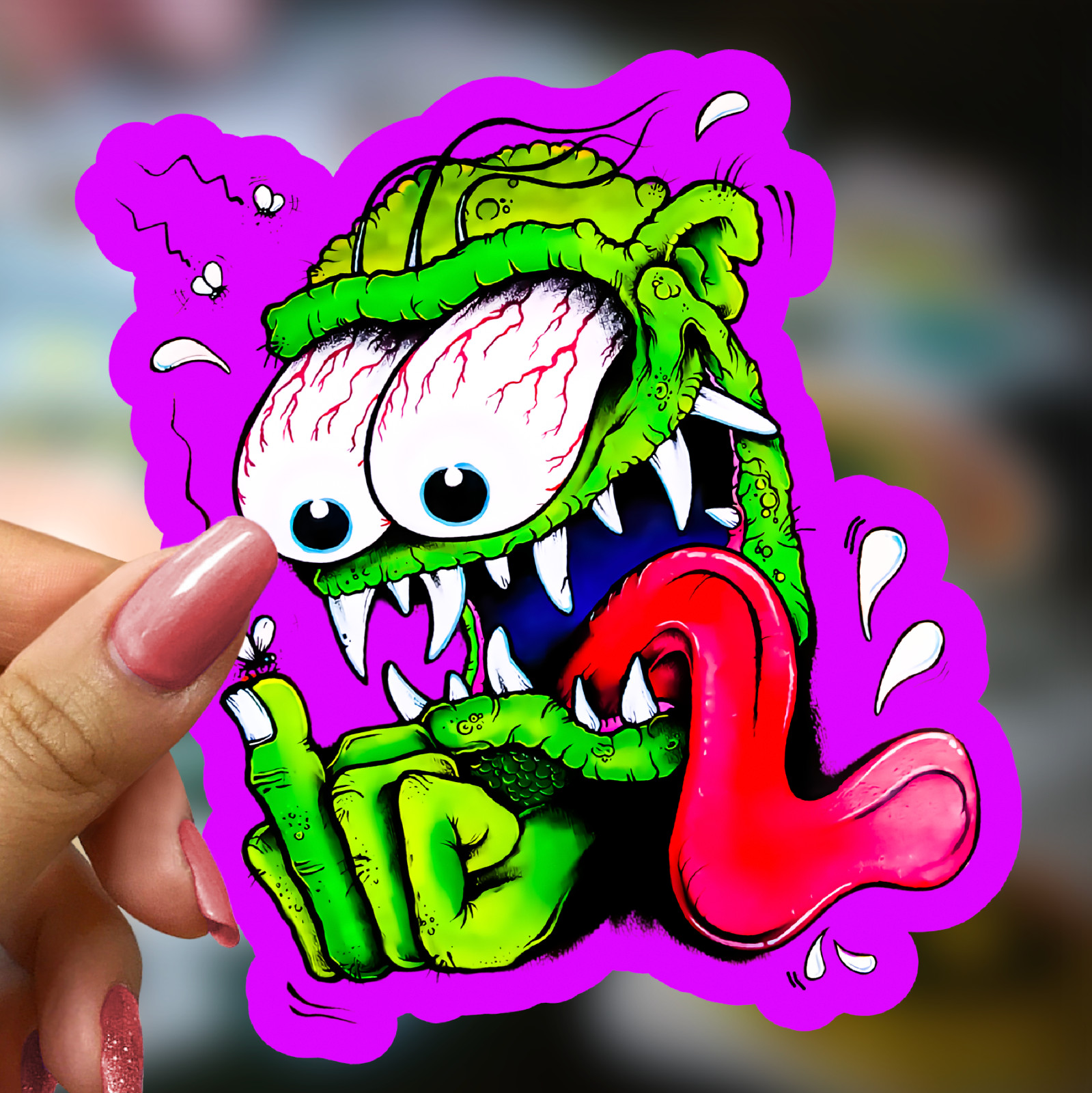 Rat Fink Ed Roth Vinyl Decals 50pcs Hot Rod Custom Car Bike Skateboard Sticker