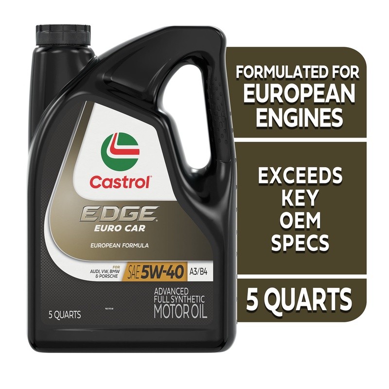Full Synthetic Motor Oil Euro 5W-40 A3/B4 Advanced Protection European Cars New