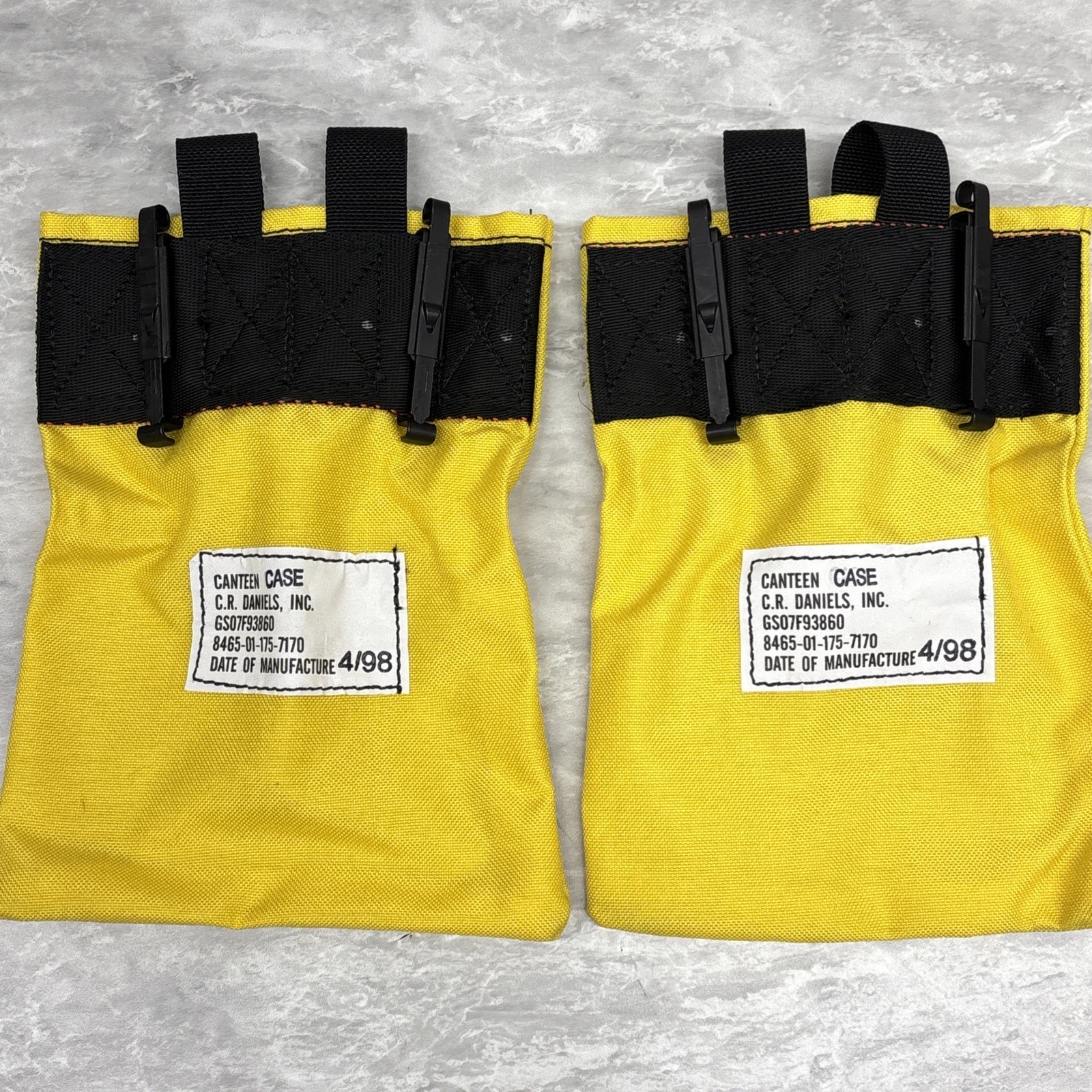 VTG US Forest Service Supply FSS Firefighter Harness, Belt, (2)Canteen Pouches