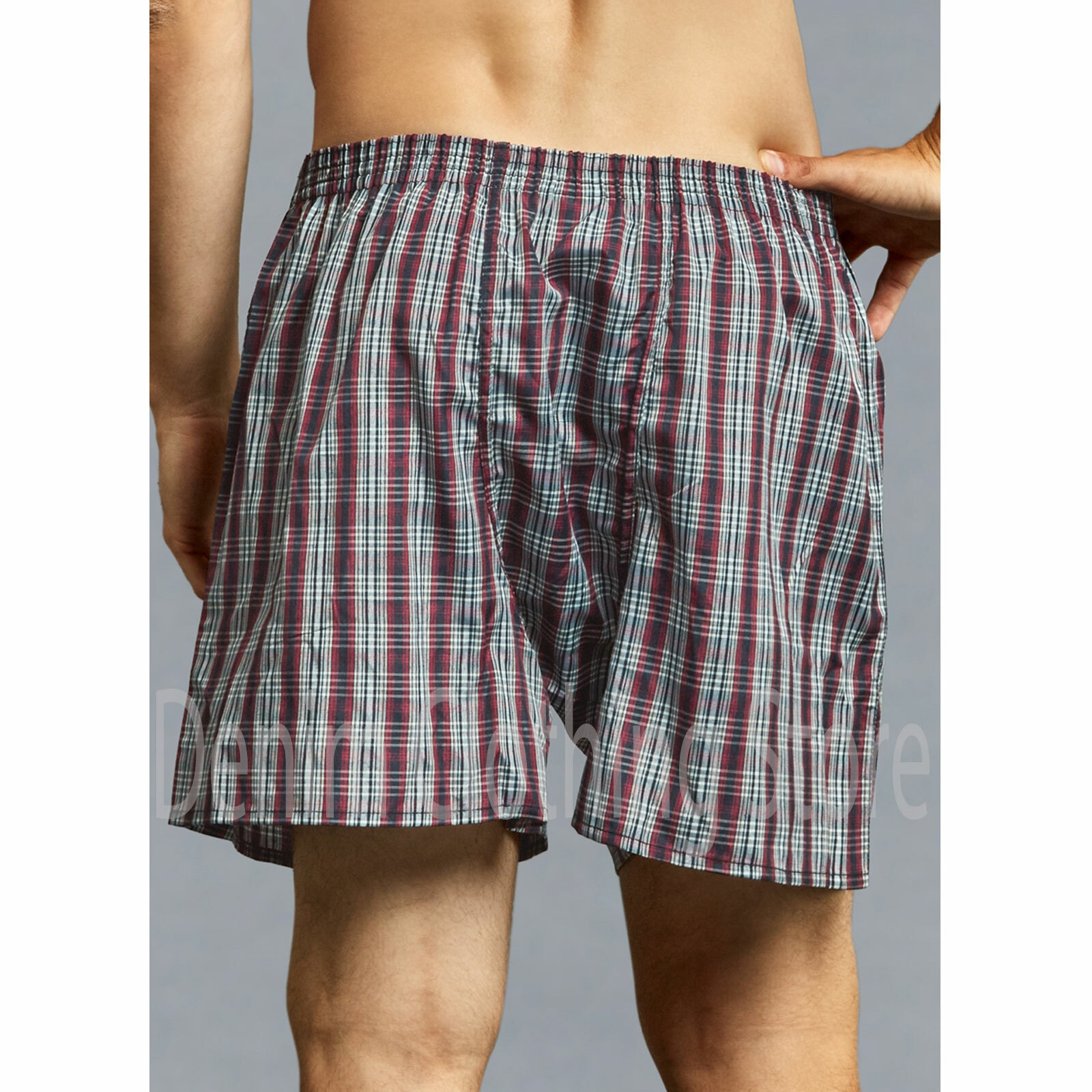 Men Knocker Boxer Trunk 3 6 12 Pack Lot Plaid Shorts Checkered Underwear Briefs