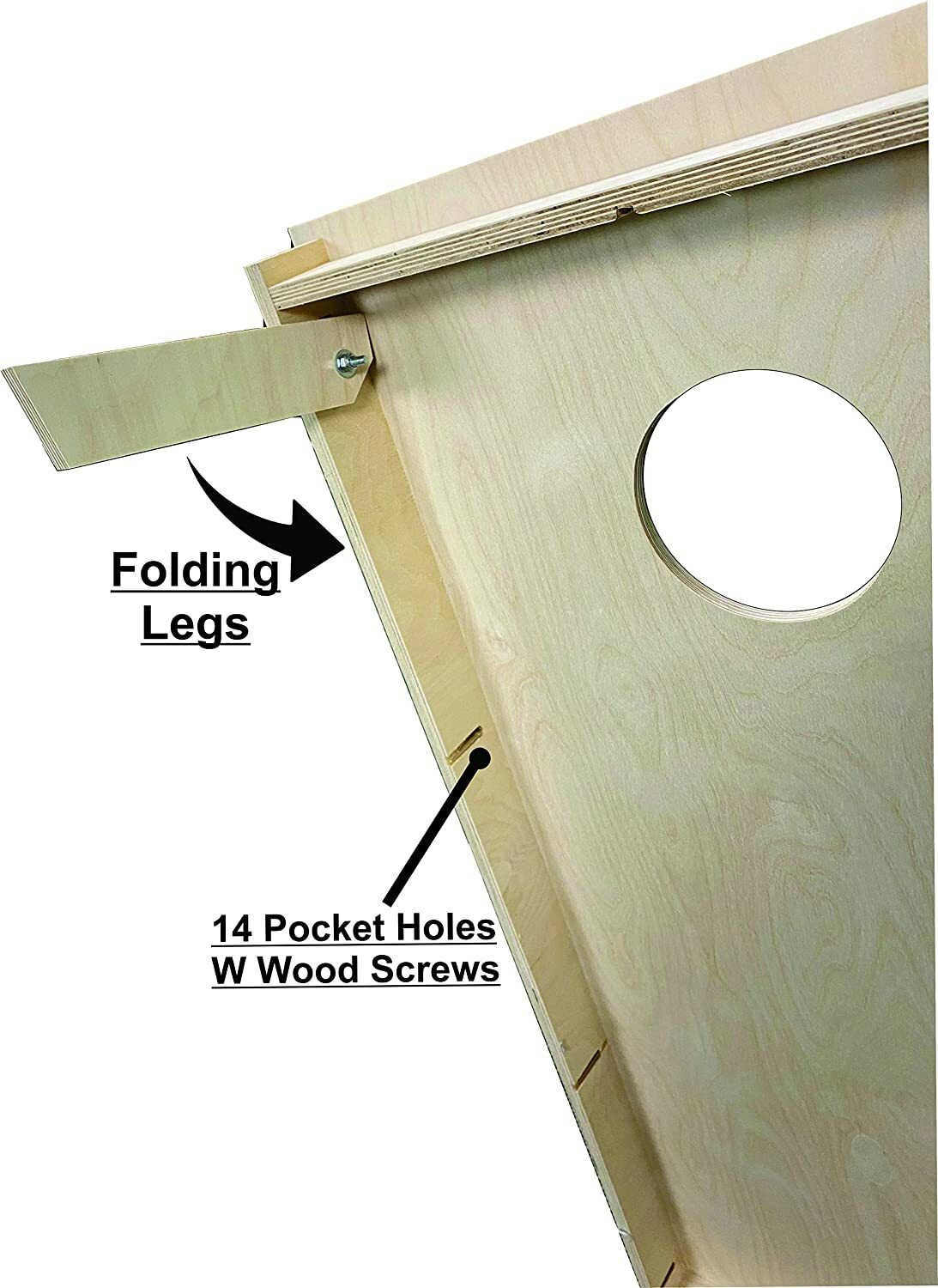 UNFINISHED CORNHOLE BOARDS BEANBAG TOSS GAME SET w "pick your colors" bags