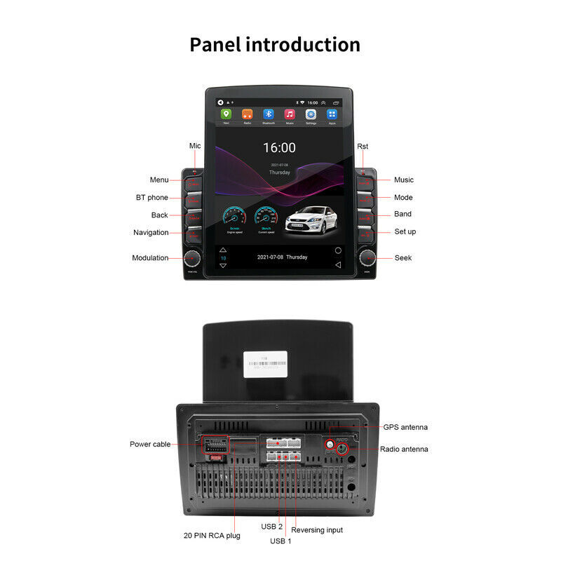 64GB 9.7'' For Jeep Renegade 2016-18 Android 13 Car Radio GPS Navi Carplay Wifi