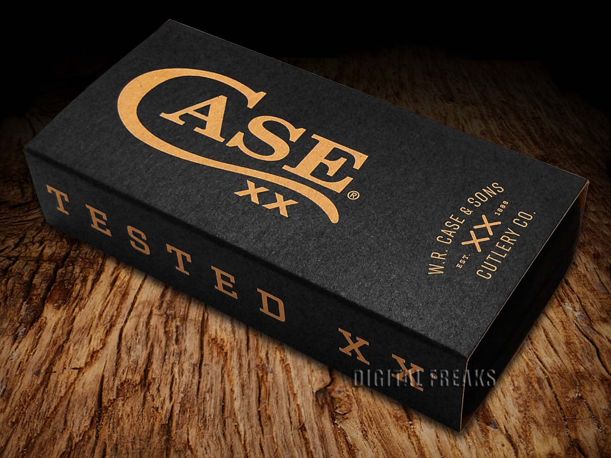 Case xx Knife Black Velvet Hinged Presentation Box for Pocket Knives