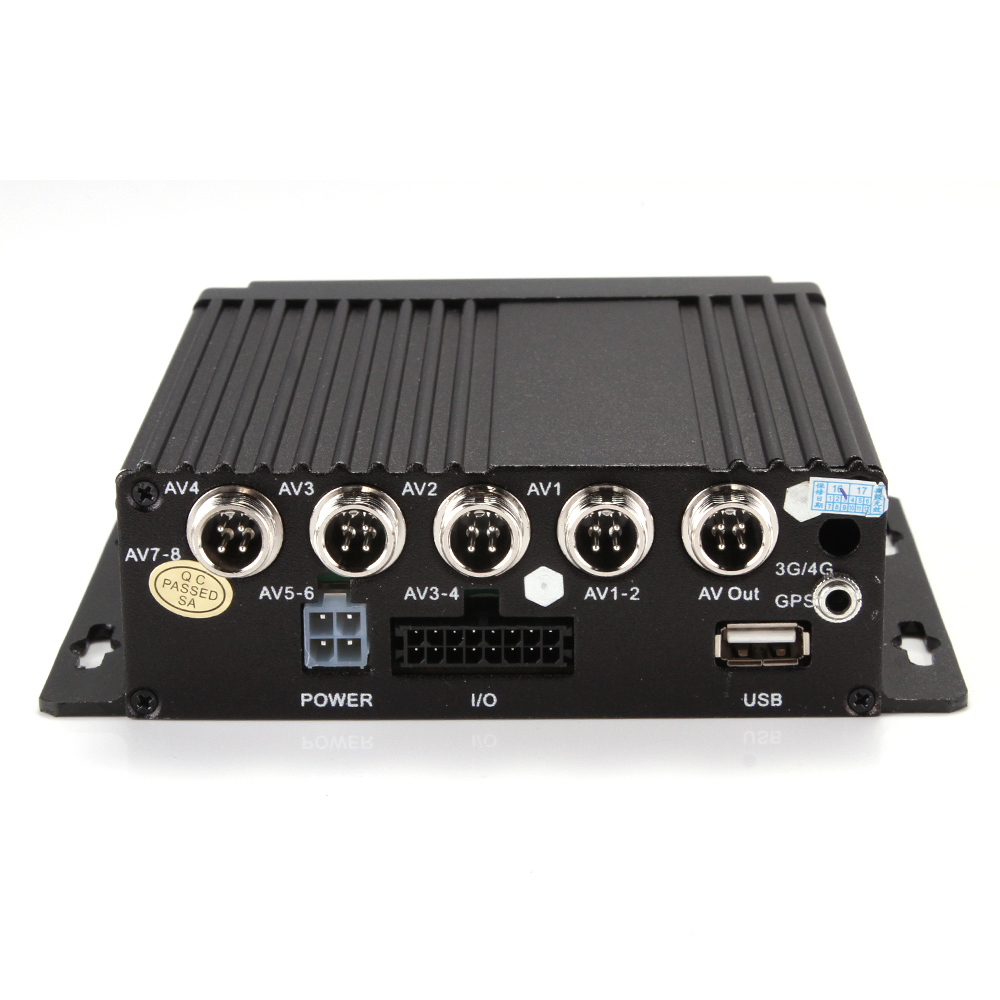 4ch Vehicle Car SW-0001A Mobile DVR Security Video Recorder +4 CCD Lens Camera