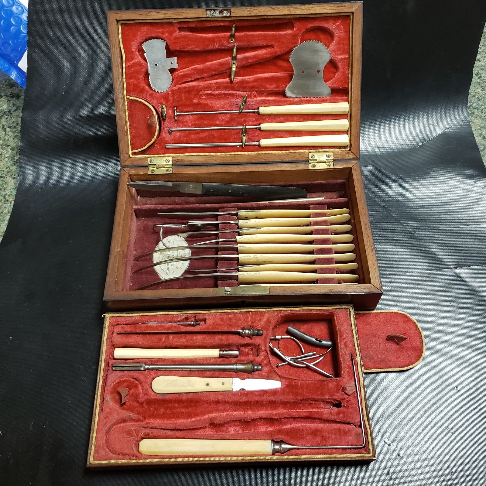 CIVIL WAR SURGICAL KIT ROSE & SELLERS NEW YORK 1822 to 1845 SURGEON INSTRUMENTS