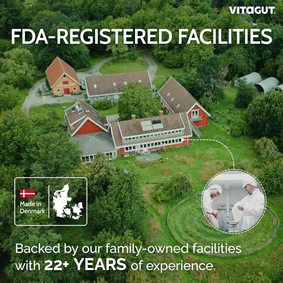 ✨ VITAGUT Liquid Probiotic Prebiotic Postbiotic 50Billion CFU 19Herbs Organic Gu