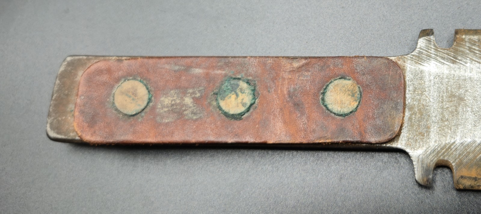 Antique Knife with Leather Sheath WWII Era Vintage Military Collectible