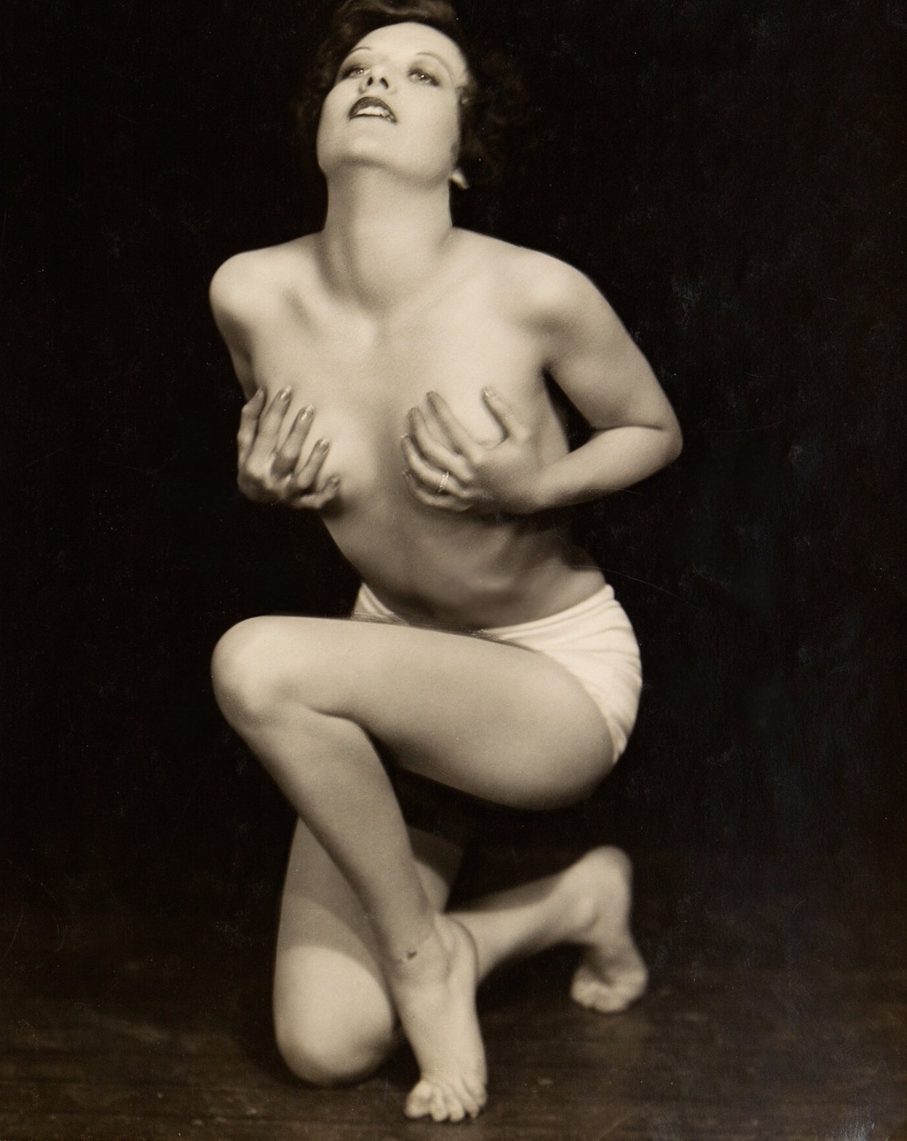 JOAN CRAWFORD almost NUDE image 1920s - 8 x 10 inch Photo