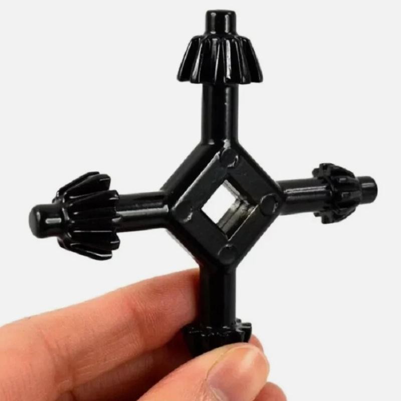 4 in 1 Drill Chuck Key Wrench 4 Way Hand Key Tool For Tighten Drills 3/8" 1/2"