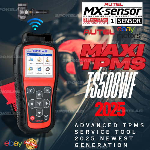 2025 AutelMaxiTPMS TS508WF Programming/Relearn/Activation/Reseat/Diagnostic Tool