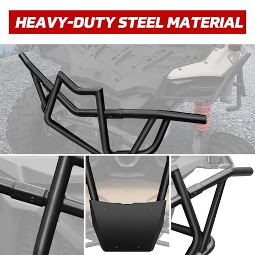 Can-Am X3 Rear Bumper Guard, Heavy Duty Steel Tube Combined Pre-Runner Bumper