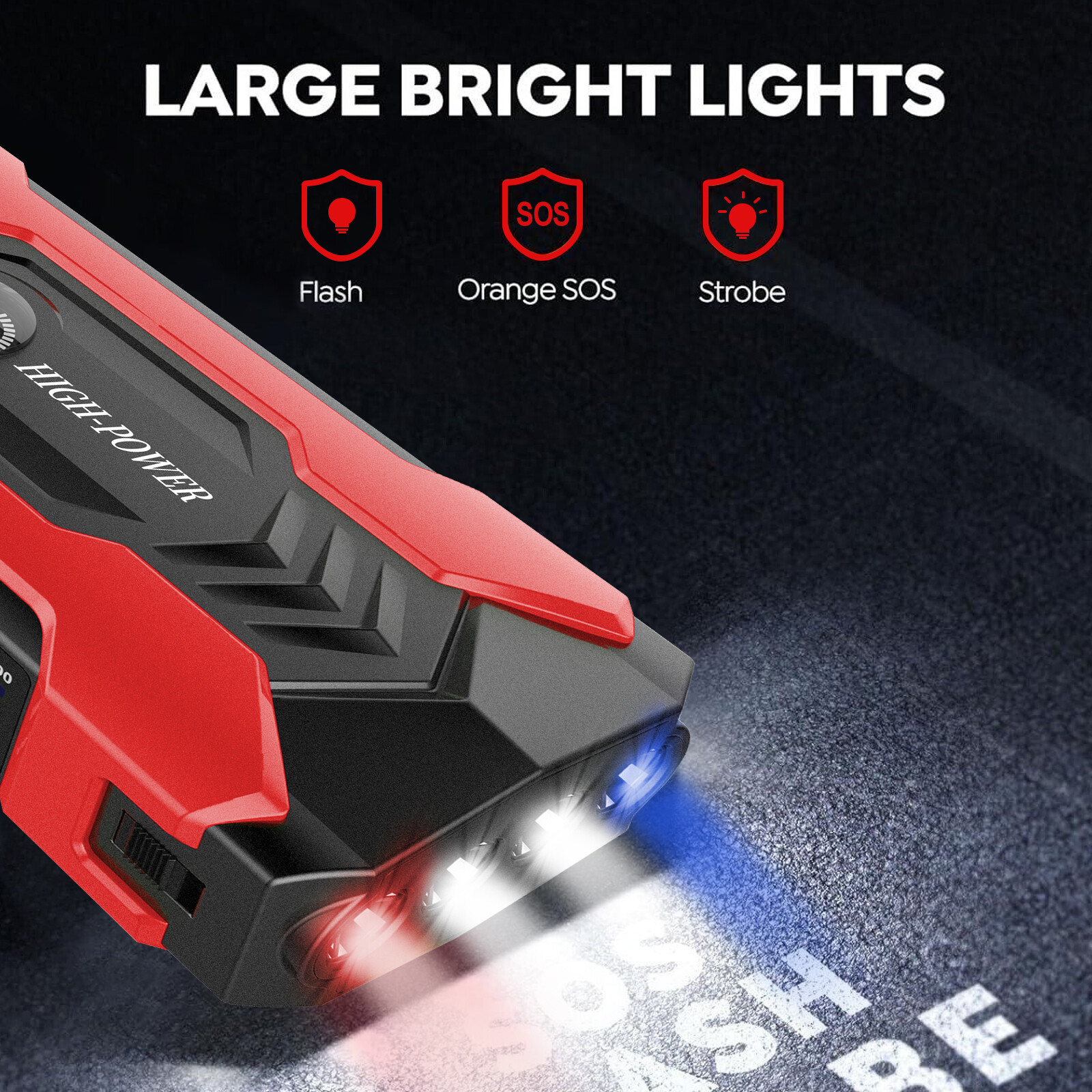 100000mAh Car Jump Starter Booster Jumper Box Power Bank Battery Charger