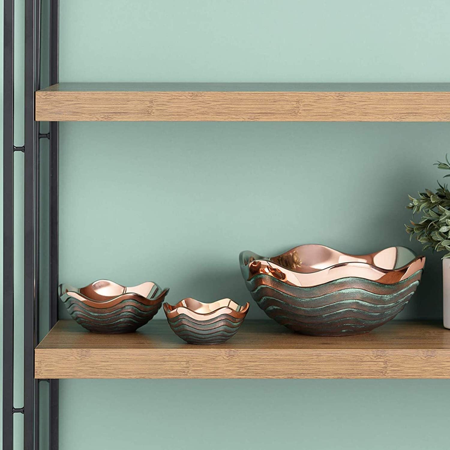 Nambe Copper Canyon Collection 6-Inch Serving Bowl, 16 Ounce