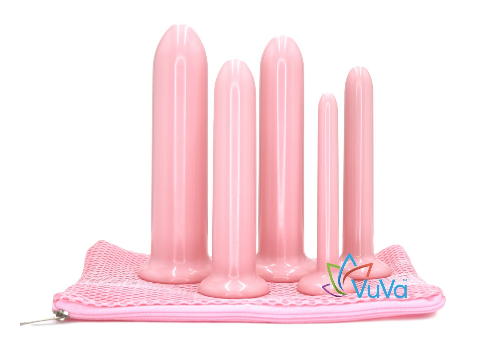 Five New Sizes VuVa Smooth Vaginal Set of 5 - BPA Free Made in America