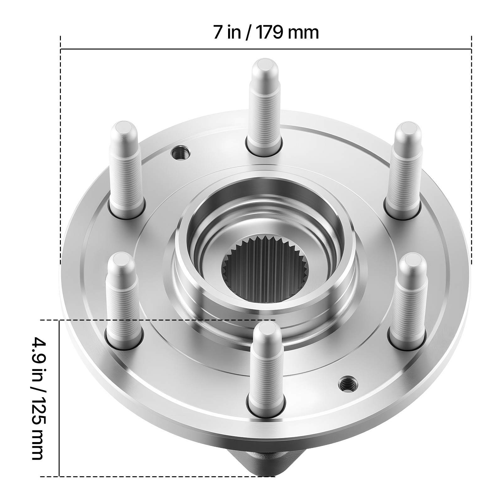 2PCS 4WD Front Wheel Bearing Hubs for 1999-2014 Chevy GMC Silverado Sierra 1500