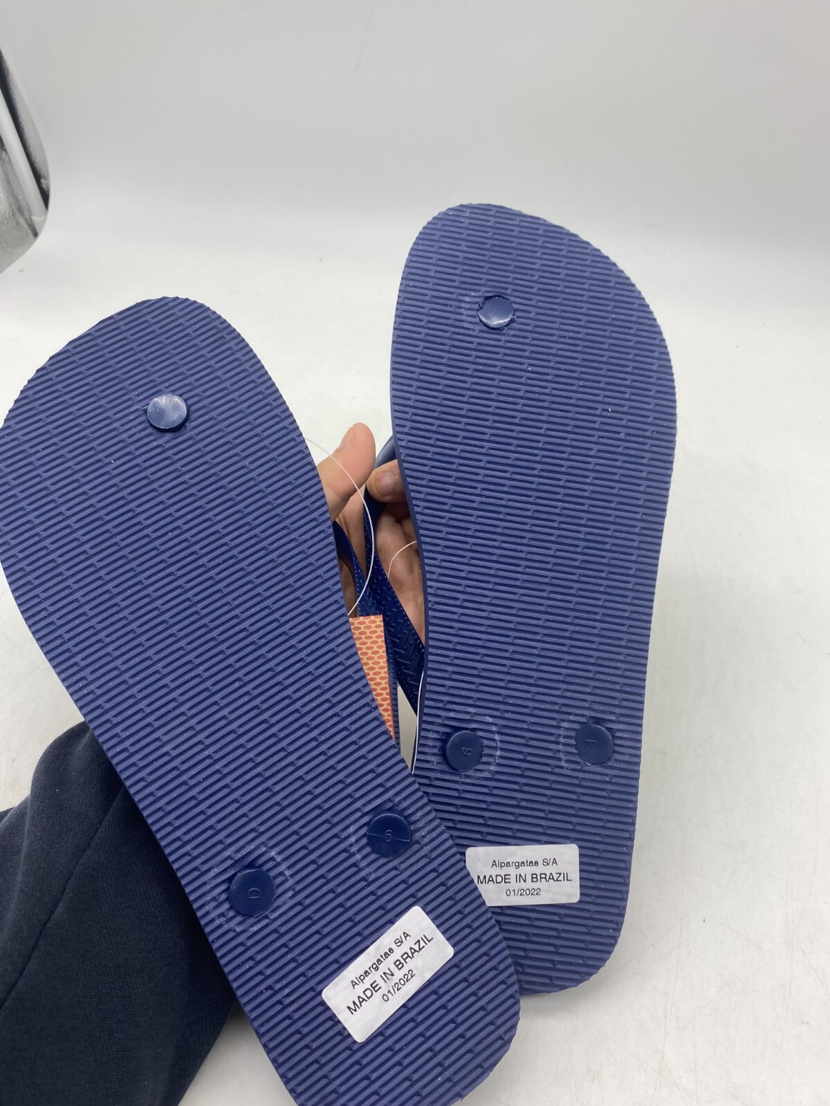 Havaianas Hype Navy Blue Flip Flops Men's Size 11/12